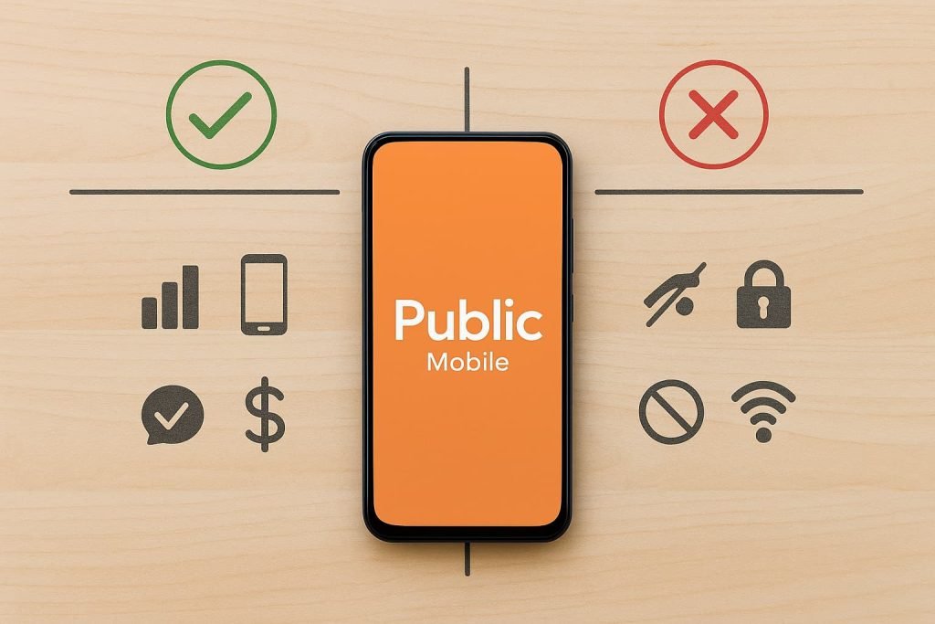 Pros and cons of using Public Mobile eSIM in Canada