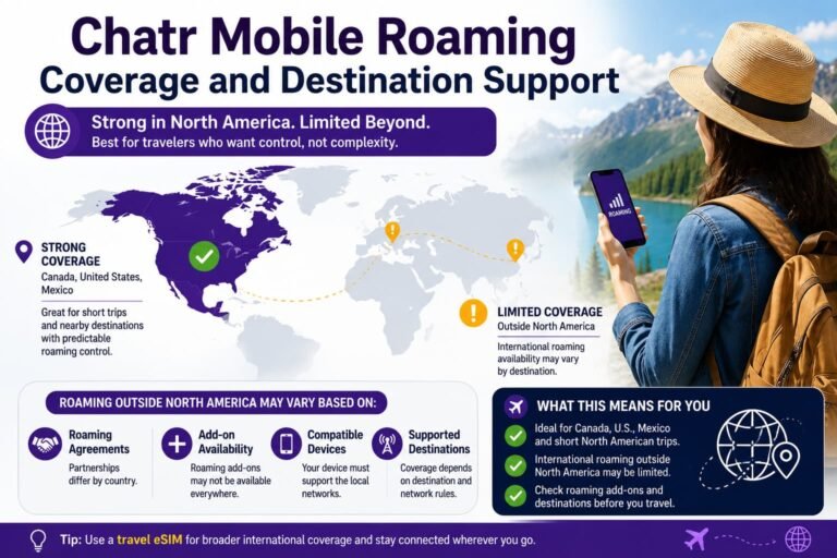 Chatr Map Chatr Mobile Roaming vs Travel eSIMs for Canadian Travelers