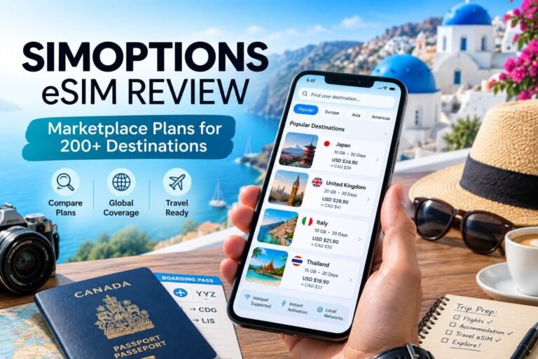 SimOptions eSIM Review: Is This Marketplace Worth It for Canadian Travellers?